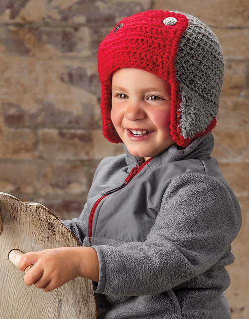 Ravelry Child’s Bomber Hat pattern by Lena Skvagerson