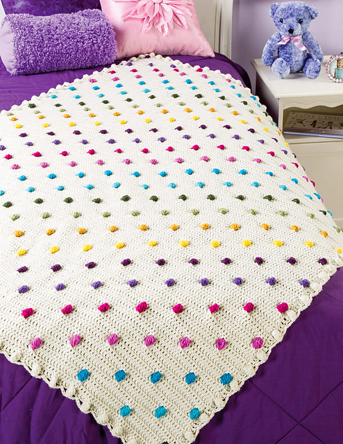 Poppin' Polka Dots Afghan