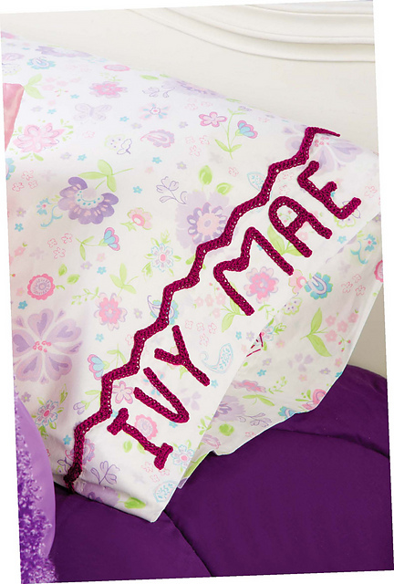 Infinity Crochet Alphabet & Pillowcase