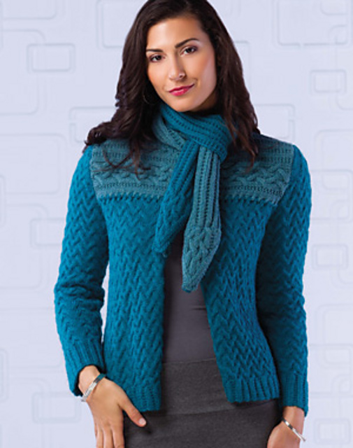 Crossover Cardigan & Scarf