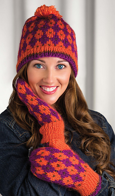 Harlequin Hat & Mittens