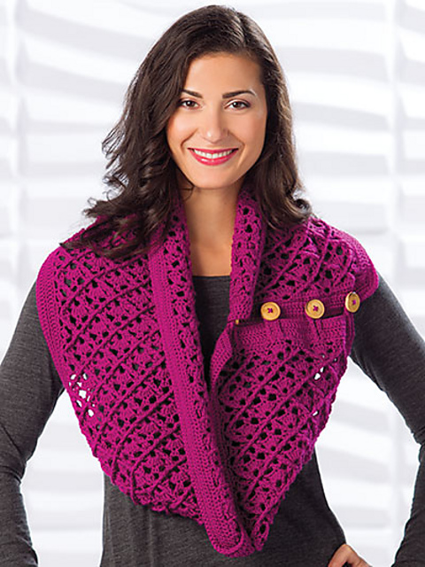 Raspberry Cowl