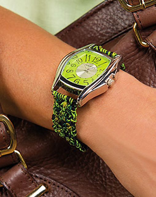 Sample Watch Ribbon Ravelry: Dazzling Ribbon Watch pattern by Debra Arch