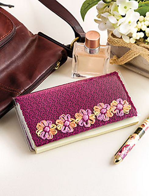 Blooming Checkbook Cover