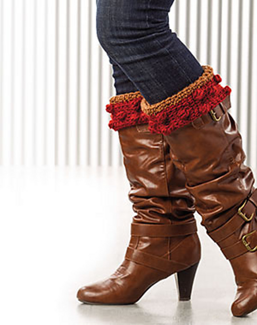 Mocha Boot Cuffs