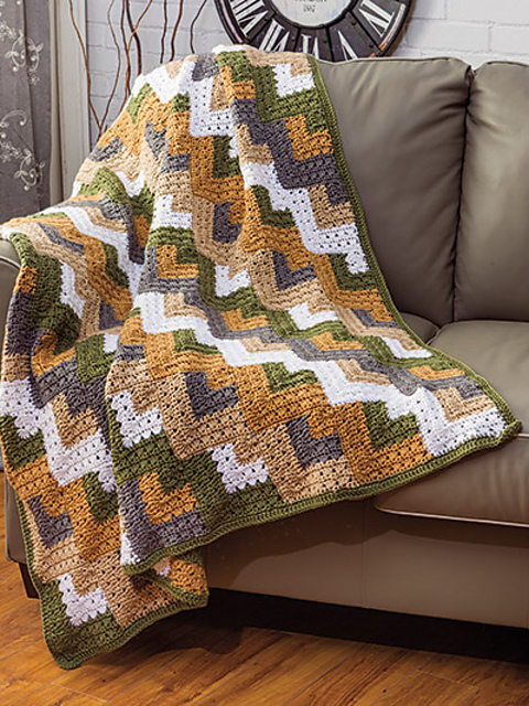 Mitered Shells Throw