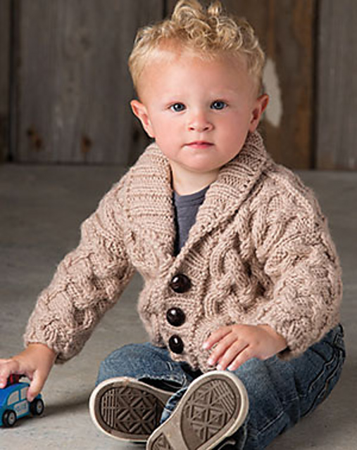 Just Like Daddy Cabled Cardi