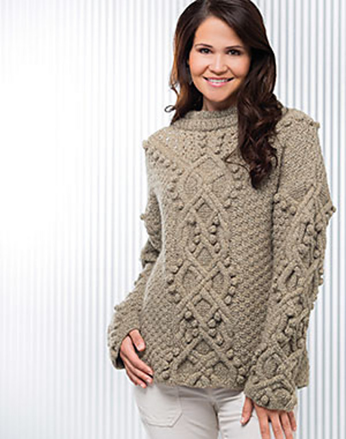 Bobbles & Cables Pullover