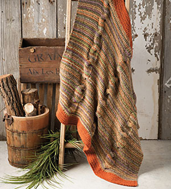 Curvy Cabled Throw
