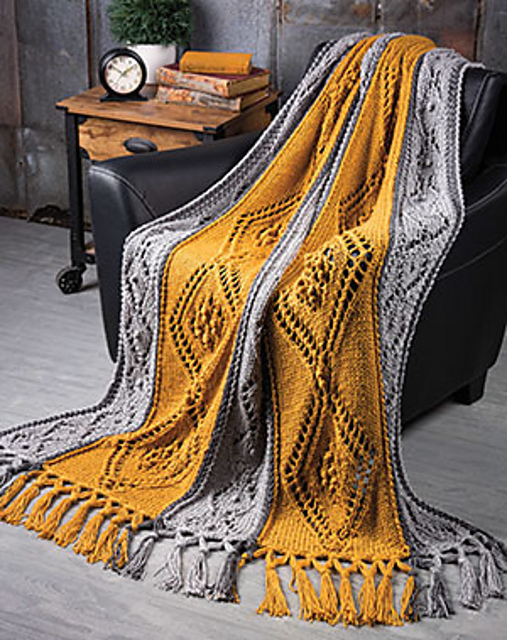 Gold & Silver Medallions Afghan