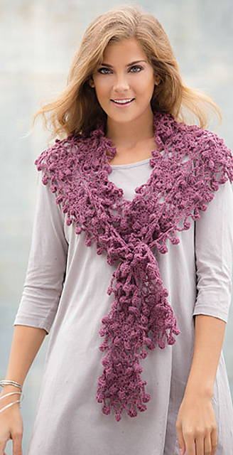 Flower Fringed Shawlette
