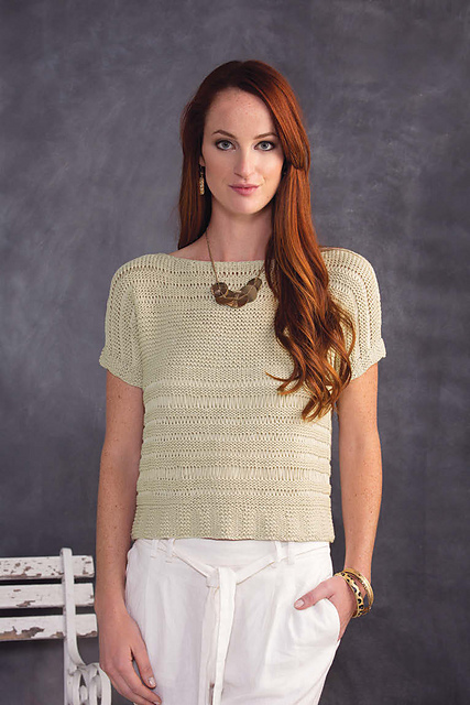 Delightful in Drop Stitch Tee