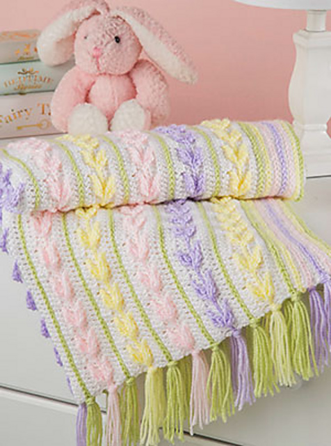 Tiny Tulips Baby Blanket
