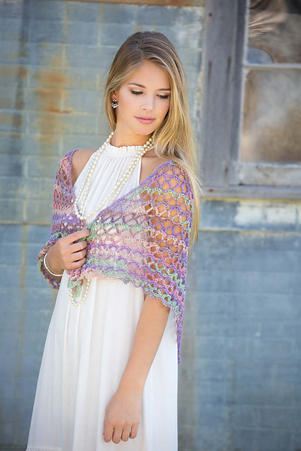 Spring Star Flowers Shawl