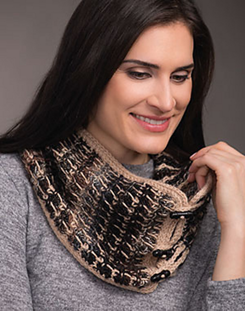 Tunisian Colorwork Cowl