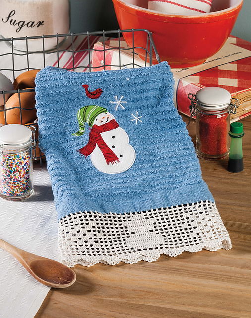 Snowman Towel Edging
