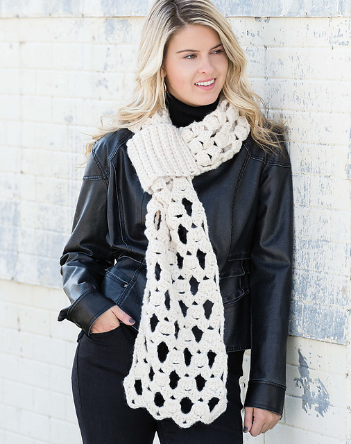 Chunky Lace Scarf