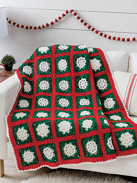 Holiday Snow Afghan