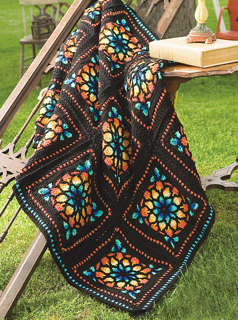 Stained Glass Window Afghan