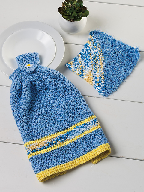 Sunny Days Towel & Scrubby Dishcloth