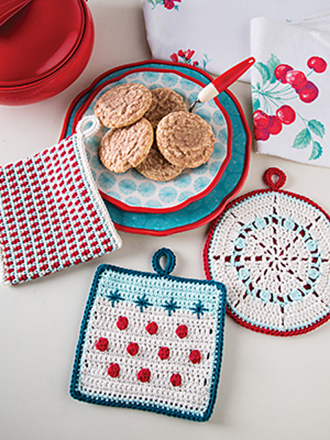 Retro Pot Holder Set
