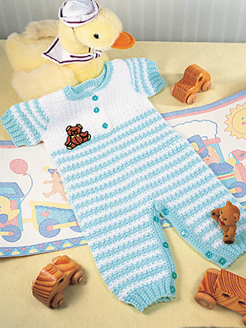 Striped Overalls
