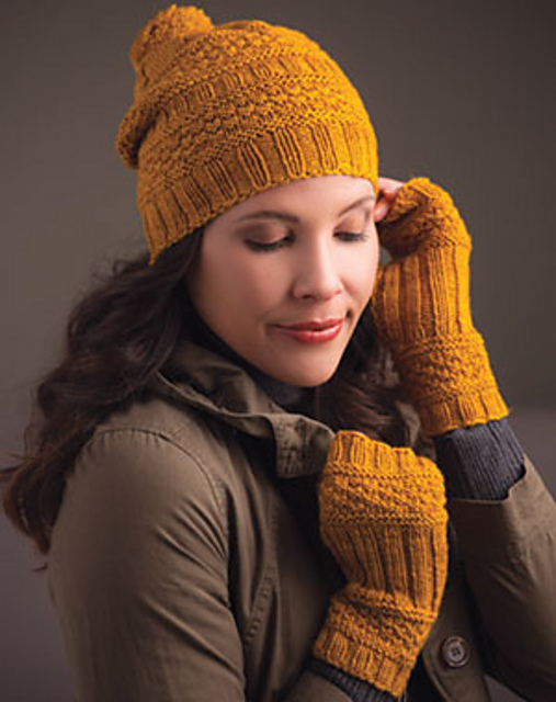 Pumpkin Spice Hat & Mitts Set