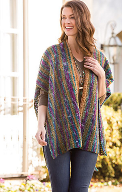 Metallic Prism Ruana