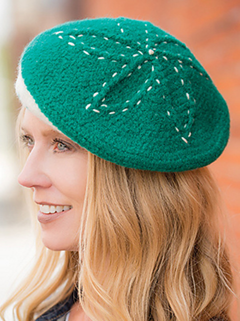 Emerald Bloom Beret