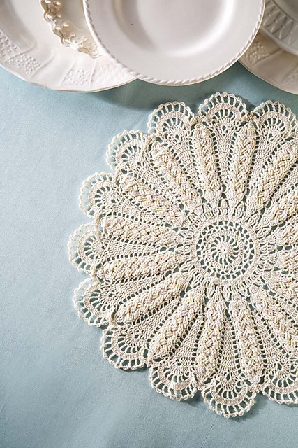 Cables & Lace Doily