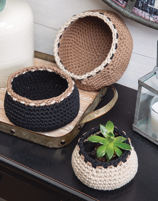 Woven Stitch Basket Set
