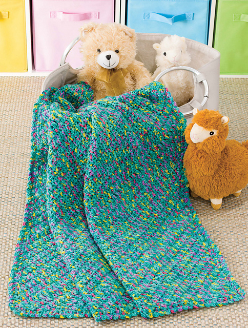 Puff Stitch Corner-to-Corner Blanket