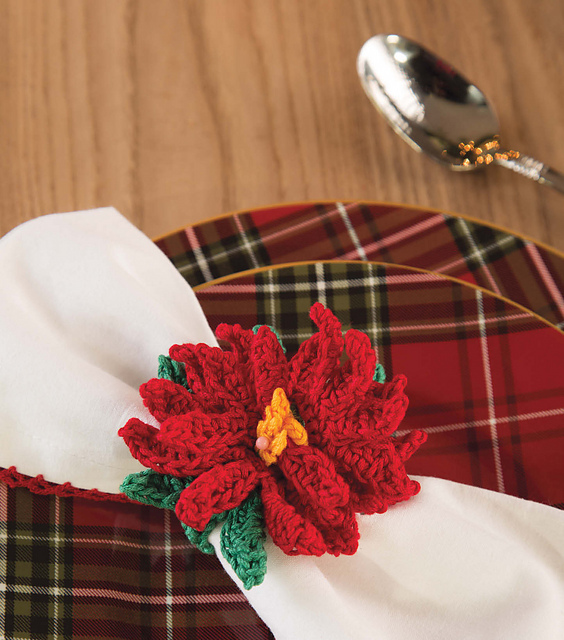 Poinsettia Napkin Ring