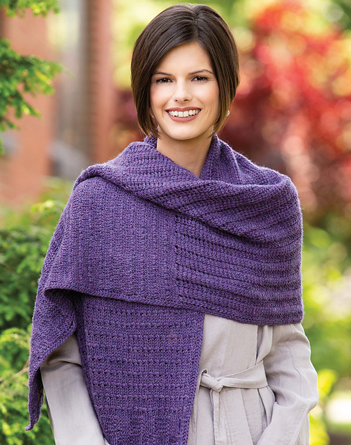 Textured Tunisian Wrap