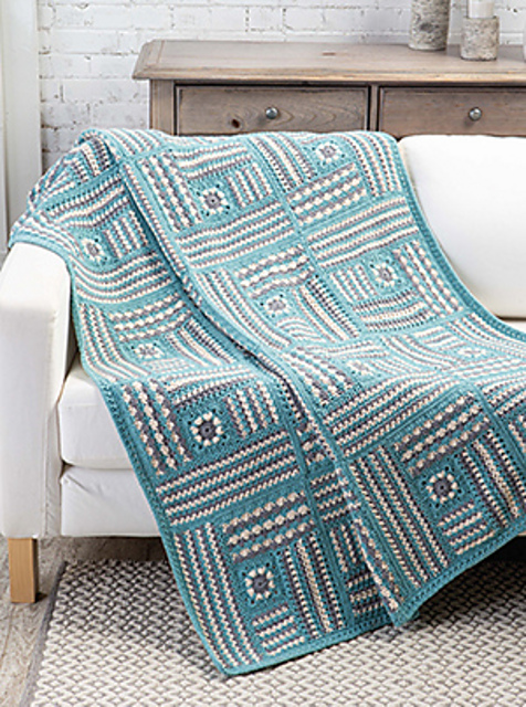 Textured Blocks Throw