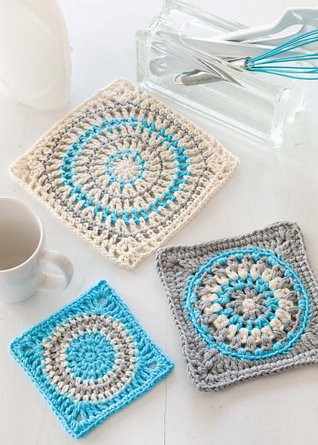 Granny Square Kitchen Trio