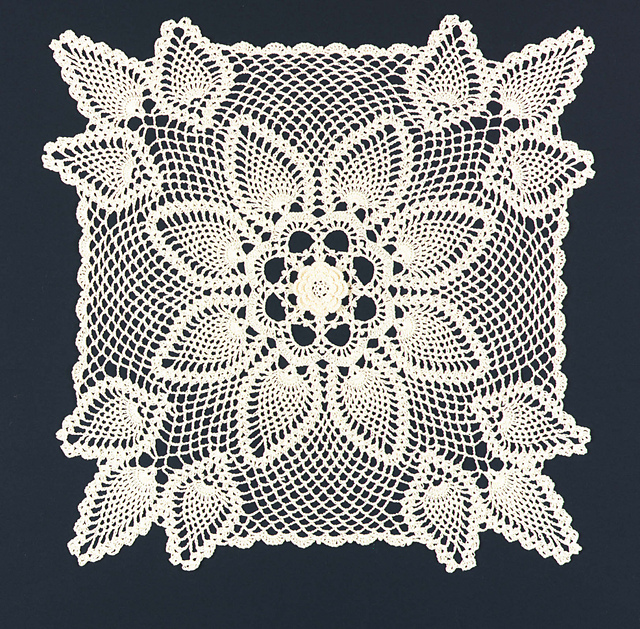 square pineapple doily