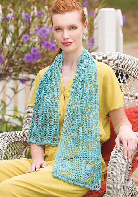 Blue Hawaii Pineapple Scarf