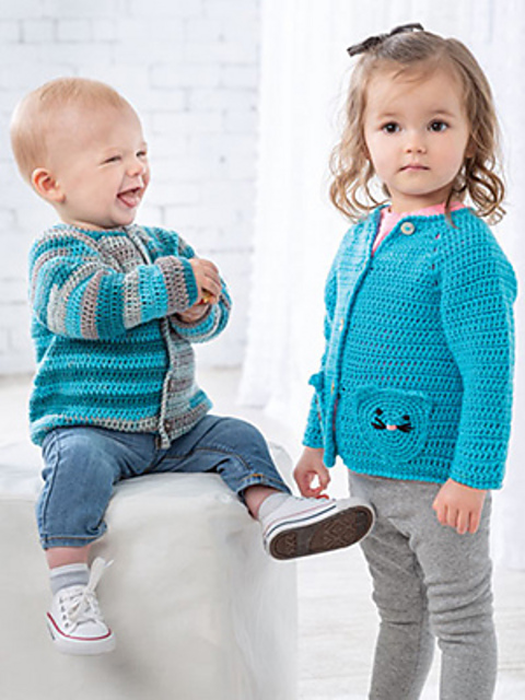 Top-Down Baby Cardi