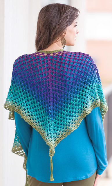 Give It a Whirl Tassel Shawl