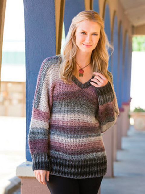 Slouchy V-Neck Sweater