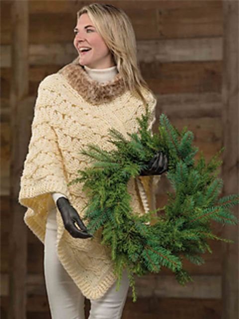 Lattice Cabled Poncho