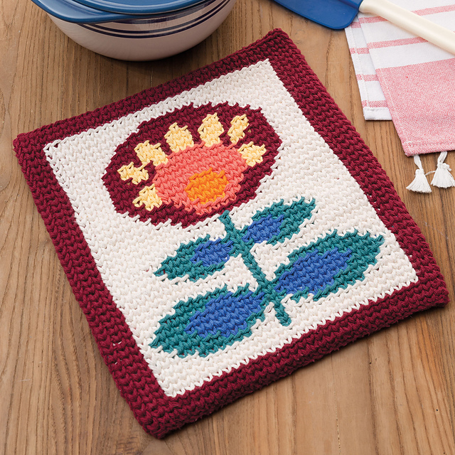 Boho Flower Hot Pad