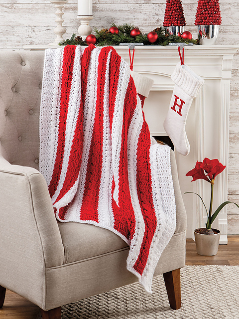 Peppermint Stick Throw