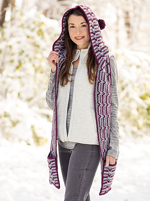 Tessellation Hooded Scarf