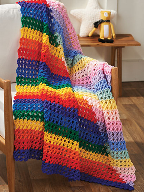 Fading Rainbow Lapghan