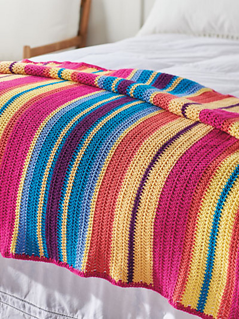 Scrap Stripes Afghan