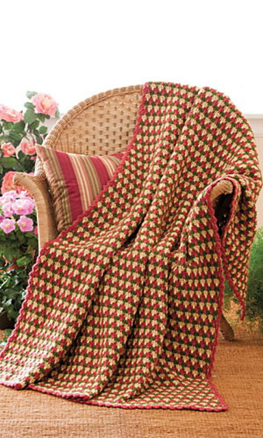 Garden Plaid Throw