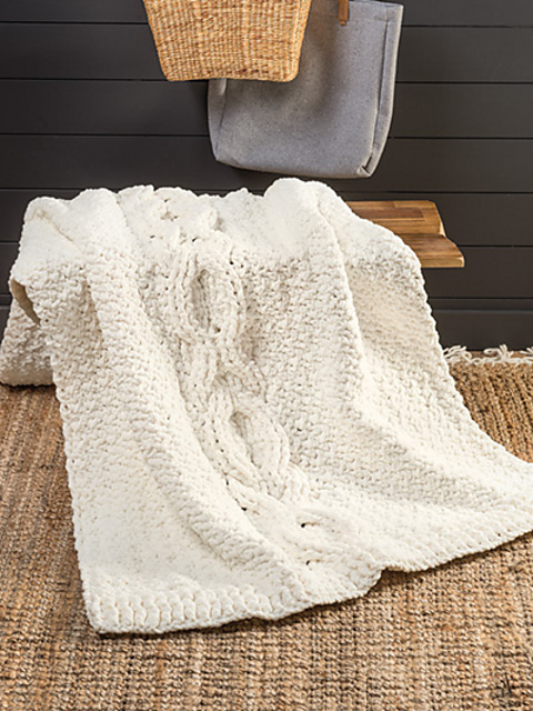 Cushy Cable Throw