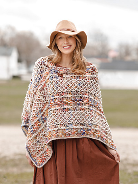 Two-by-Two Cable Poncho